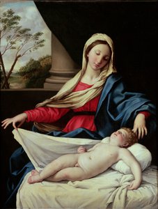 Madonna en Kind door Il Sassoferrato